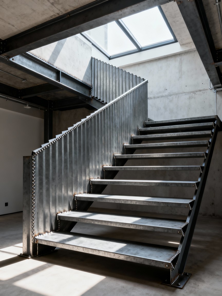 轻量金属结构楼梯