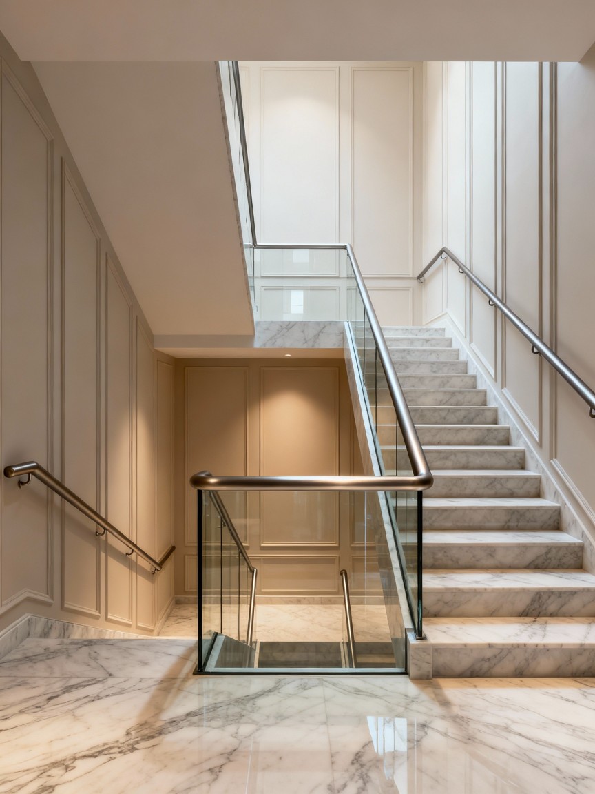 U 型双跑楼梯示意图